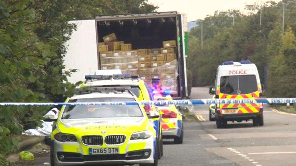 M25 freezer lorry