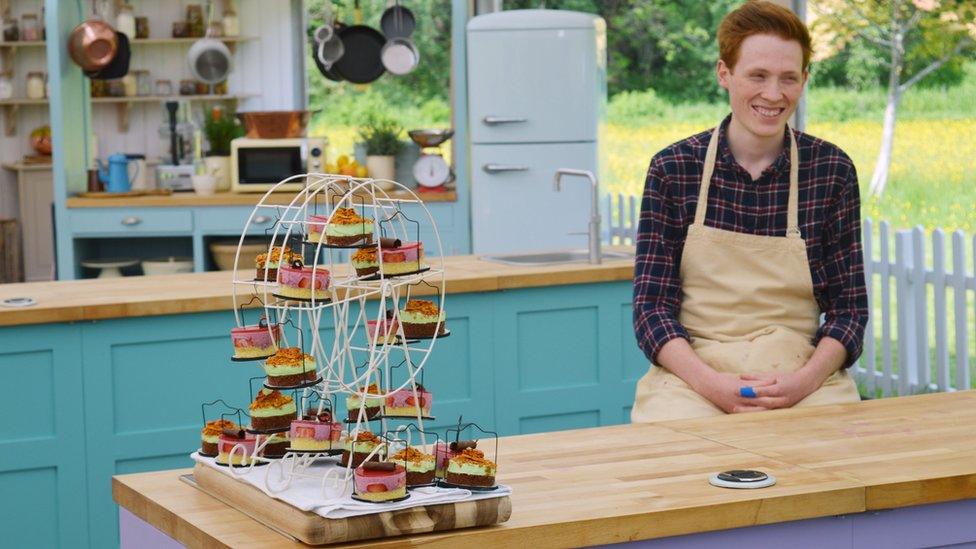 Andrew with Ferris wheel bake