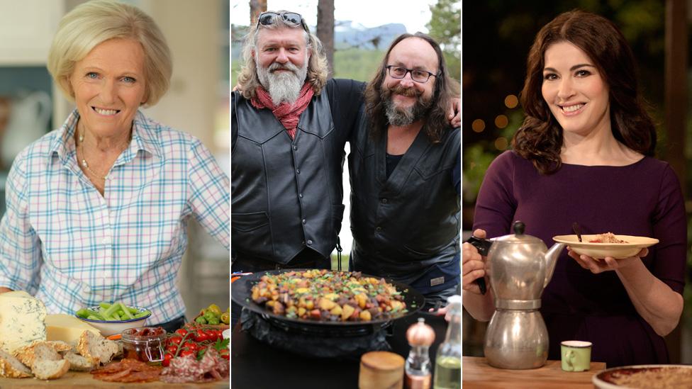 Mary Berry, the Hairy Bikers and Nigella Lawson