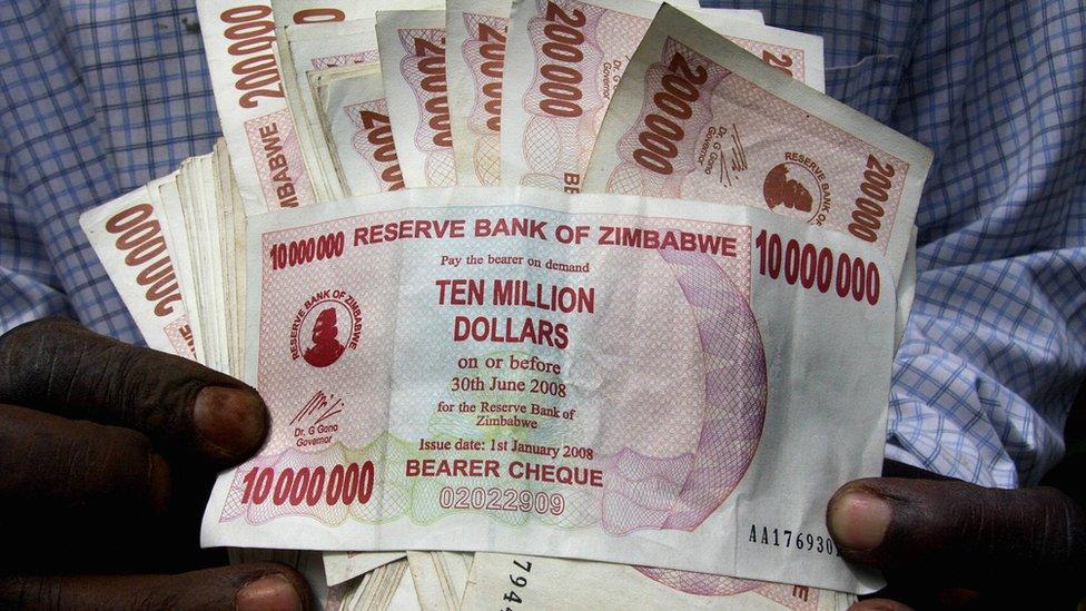 Zimbabwean 10 million dollar note