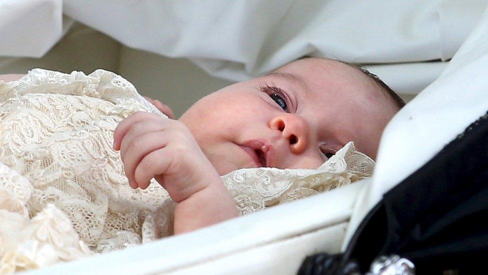 Princess Charlotte in pram