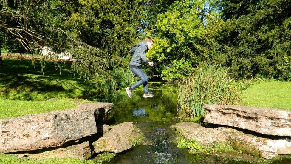 The stream at St Fagan's Museum, Cardiff