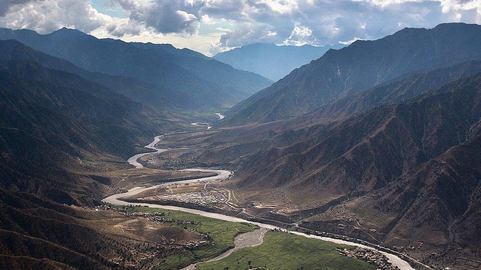 The Kunar River is located in northeastern Afghanistan near the Pakistan border