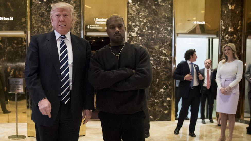 Kanye West and Donald Trump