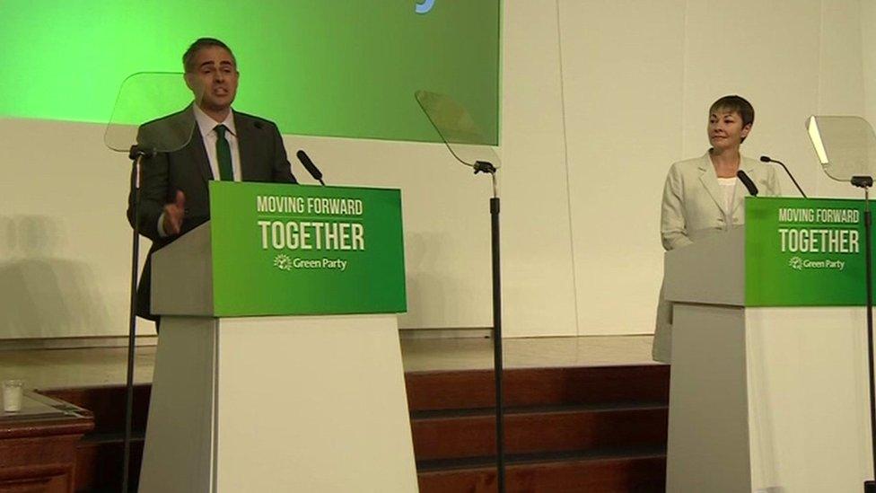 Jonathan Bartley and Caroline Lucas