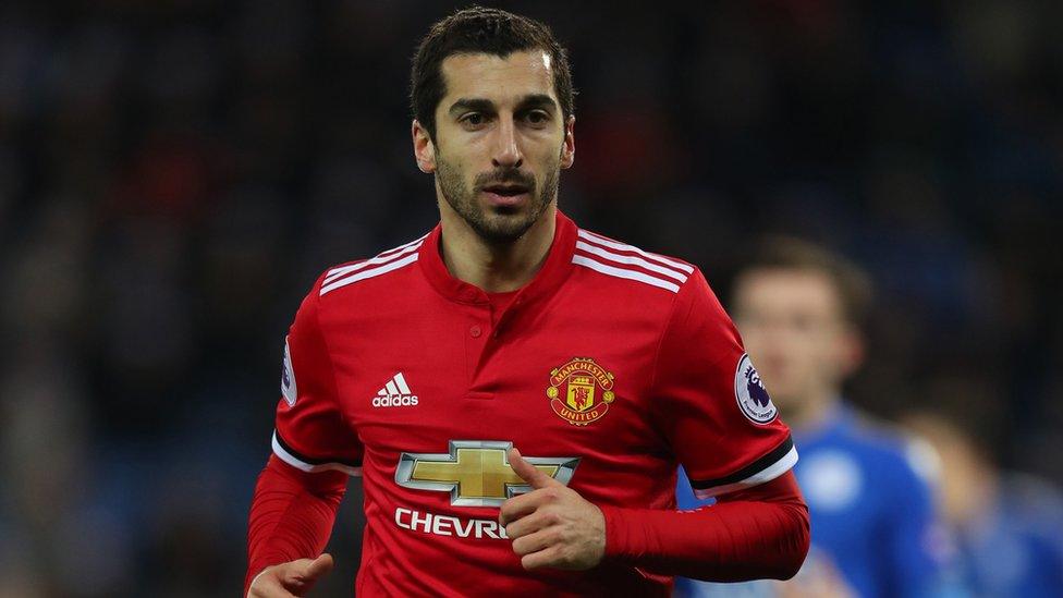 Picture of Mkhitaryan in a United shirt