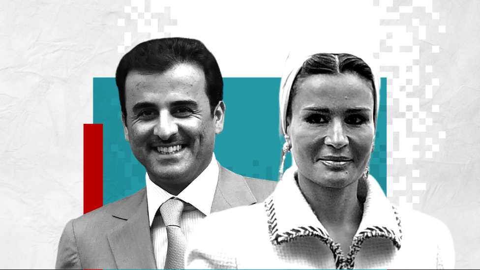 Tamim Al Thani and Sheikha Mozah bint Nasser