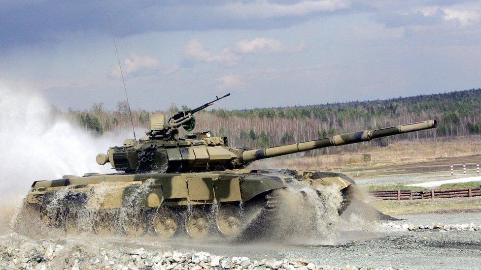 A Uralvagonzavod tank being tested