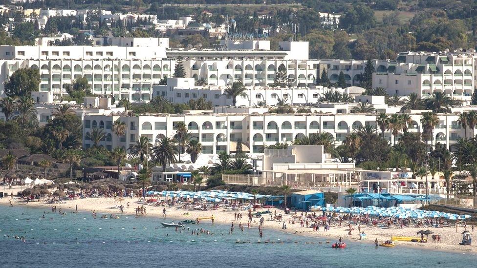 Beach scene, Sousse, Tunisia