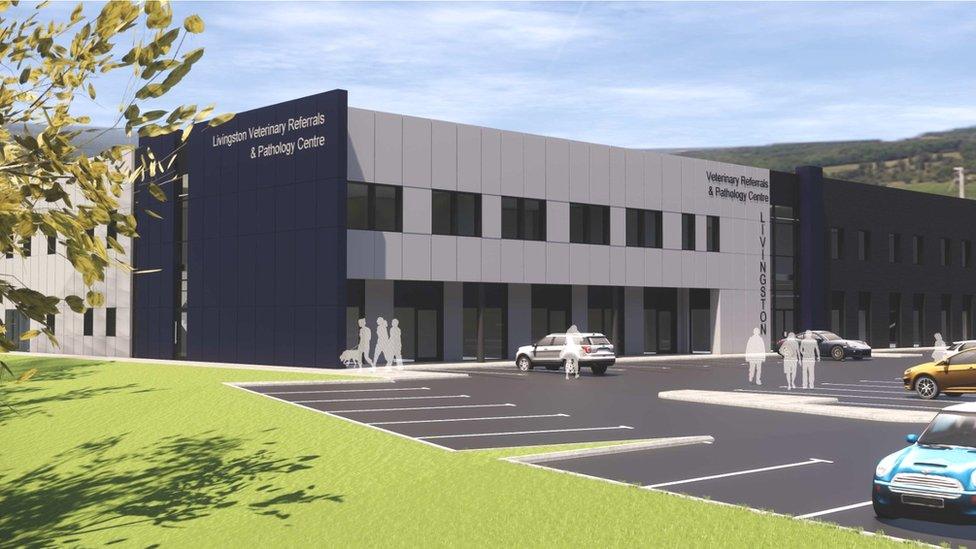 CGI of planned CVS Group facility in Livingston