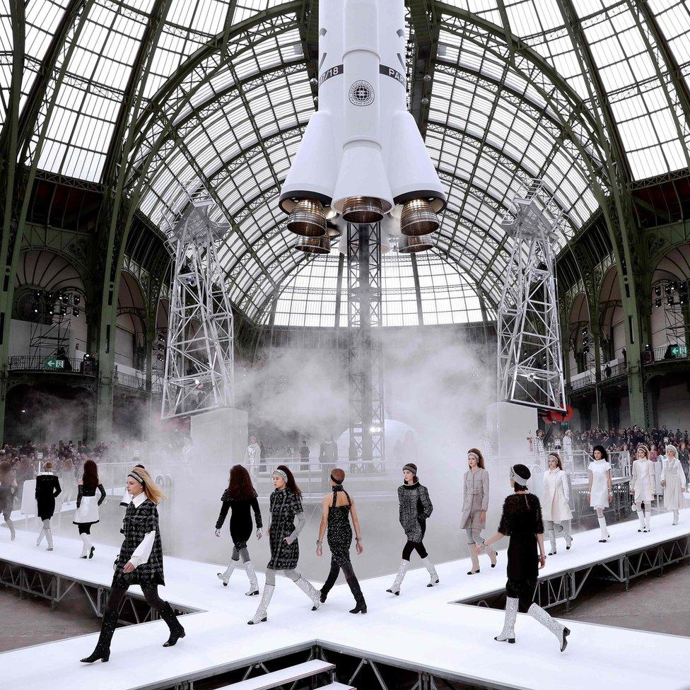 Chanel catwalk show at Paris Fashion Week