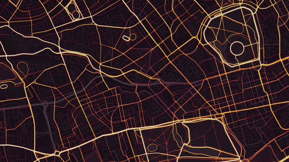 Regent's Park heat map