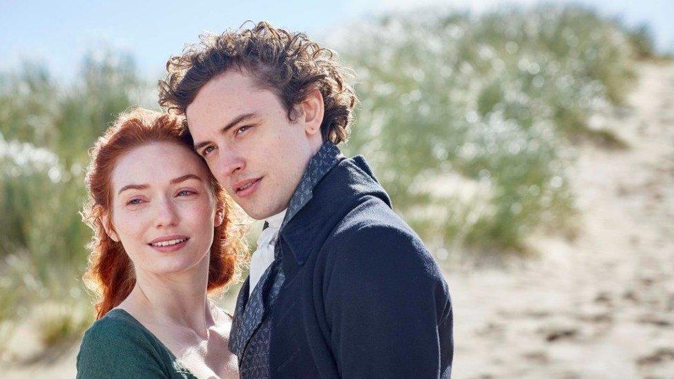 Eleanor Tomlinson and Josh Whitehouse