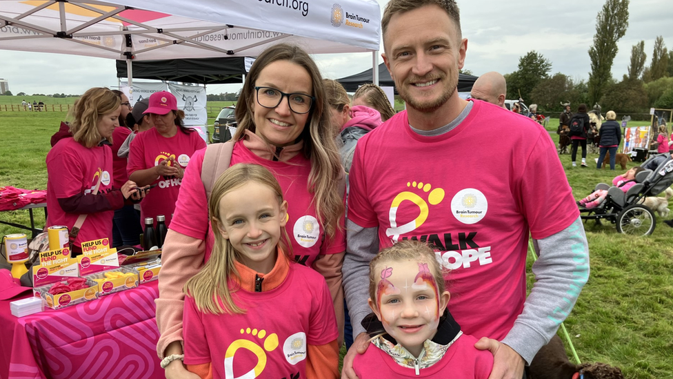 Karen and Stuart Guthrie with daughters Alba and Eleanore