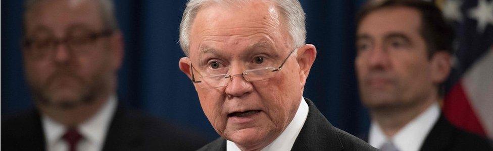 Attorney General Jeff Sessions on 1 November