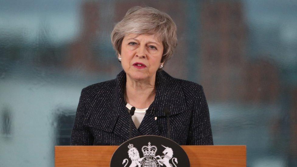 Theresa May has said she wants changes to the controversial backstop