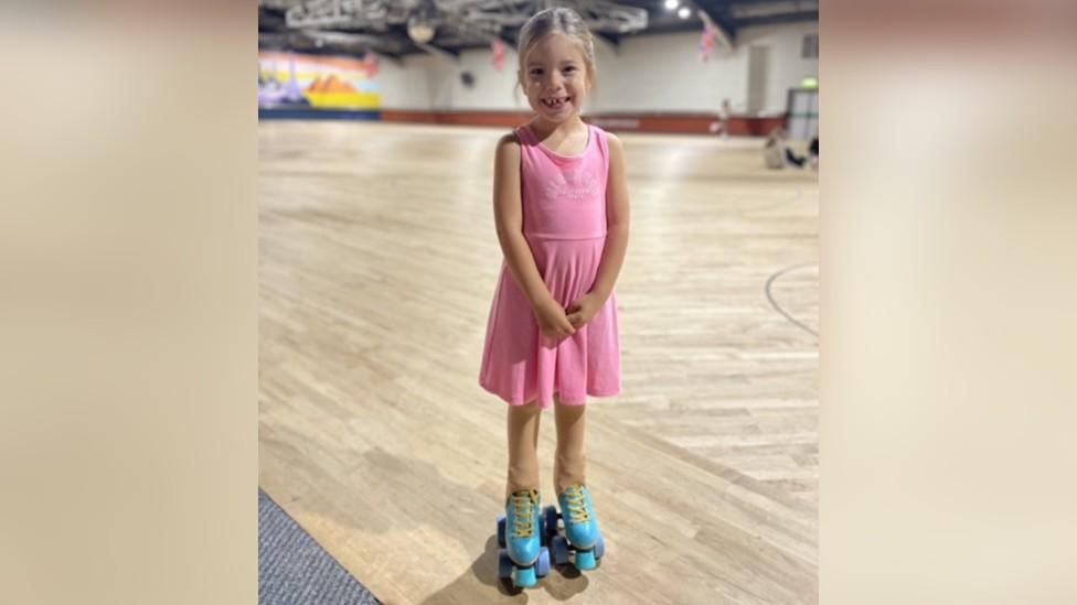 Myla at Rollerworld