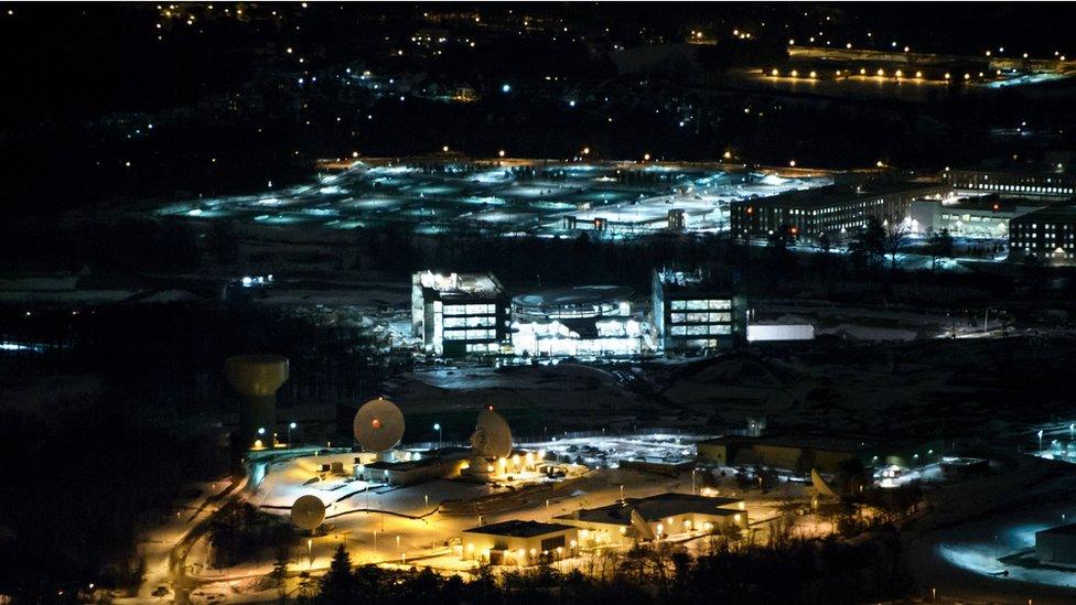 The NSA headquarters in Fort Mead, Maryland