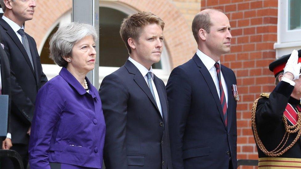 Theresa May, 7th Duke of Westminster and Prince William