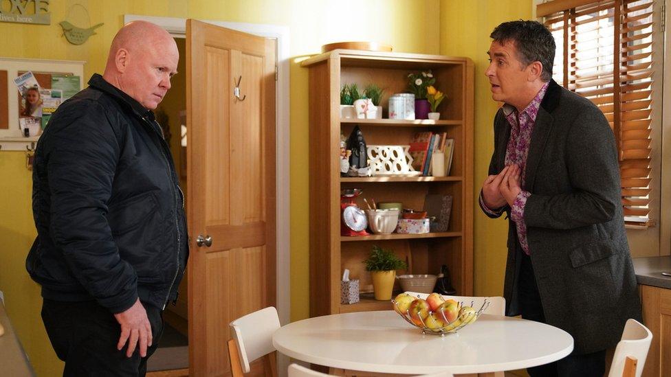 Phil Mitchell (STEVE MCFADDEN), Alfie Moon (SHANE RICHIE)