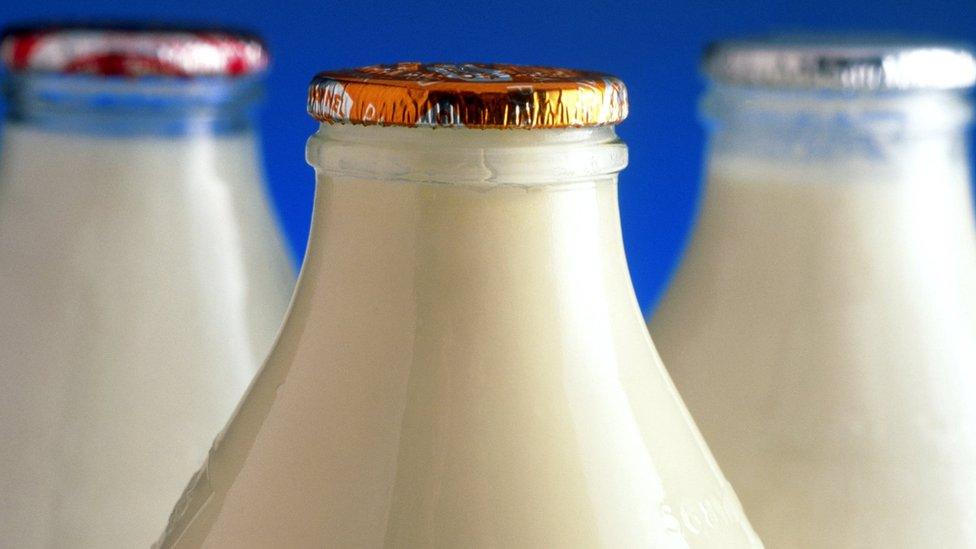 Milk bottles