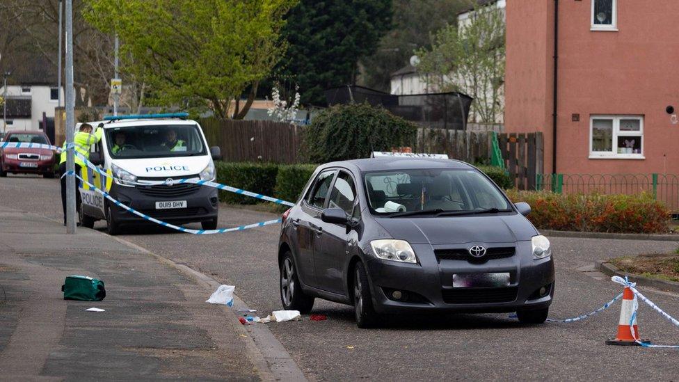 Police at scene of shooting in Peterborough