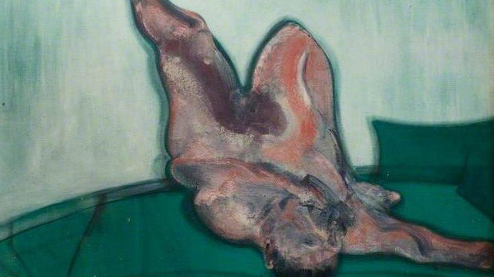 The Lying Figure Number One painting