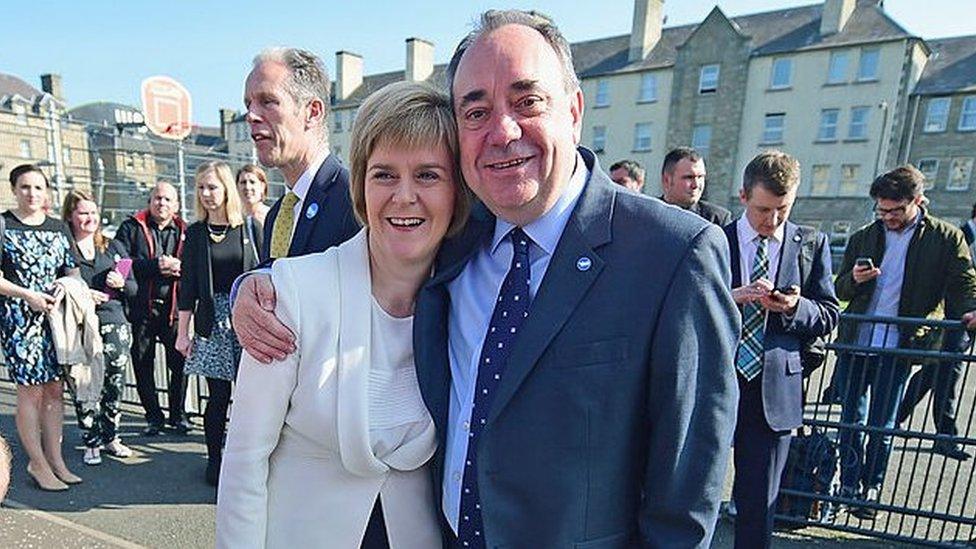 Nicola Sturgeon and Alex Salmond