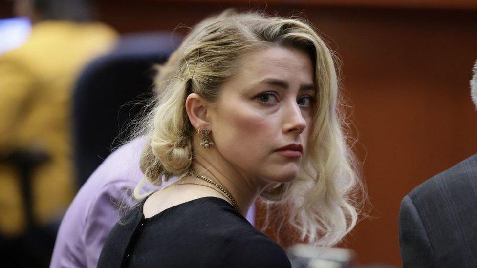 Amber Heard in court