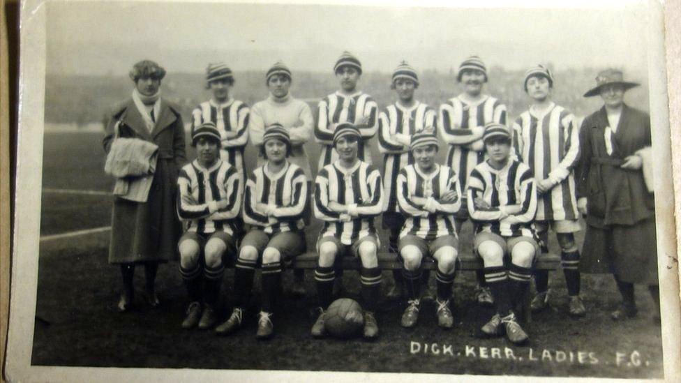 Dick, Kerr ladies postcard