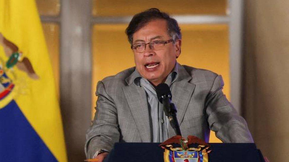 Colombia's President Gustavo Petro speaks on the day of a presentation of the labour reform that his government wants to carry out, in Bogota, Colombia March 16, 2023.