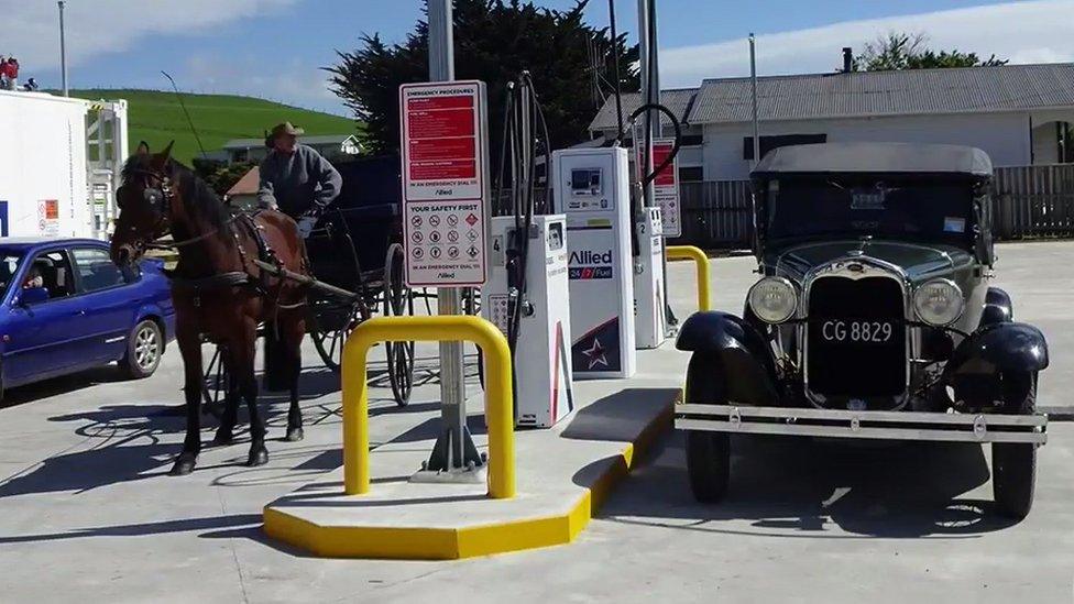 The new petrol station in Pongaroa