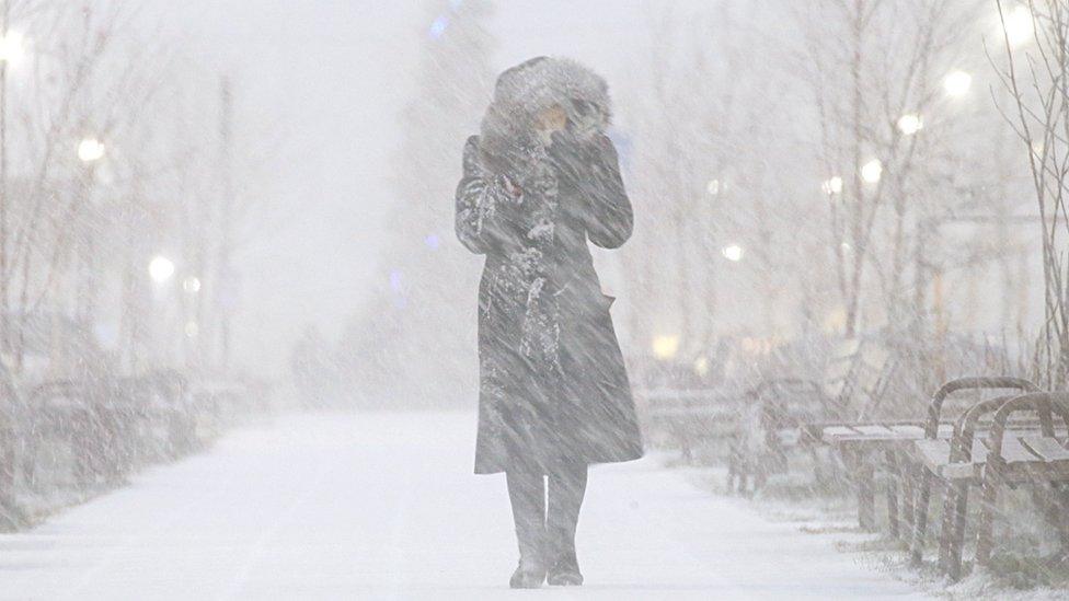 Snowstorm in Moscow, 8 Jan 18