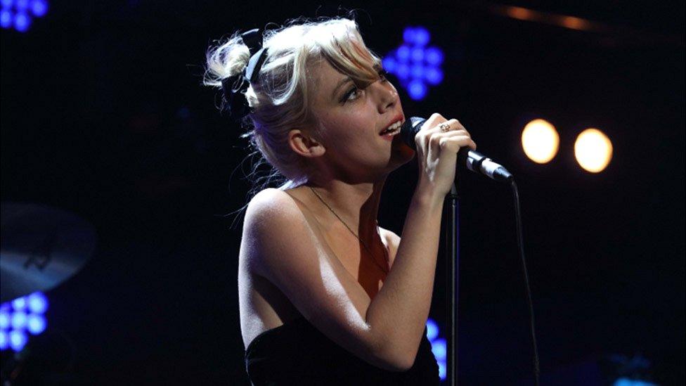 Ellie Rowsell from Wolf Alice performing at the Mercury Prize