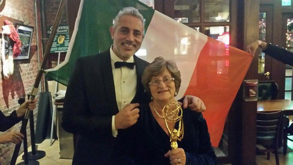 Baz Ashmawy and mother Nancy