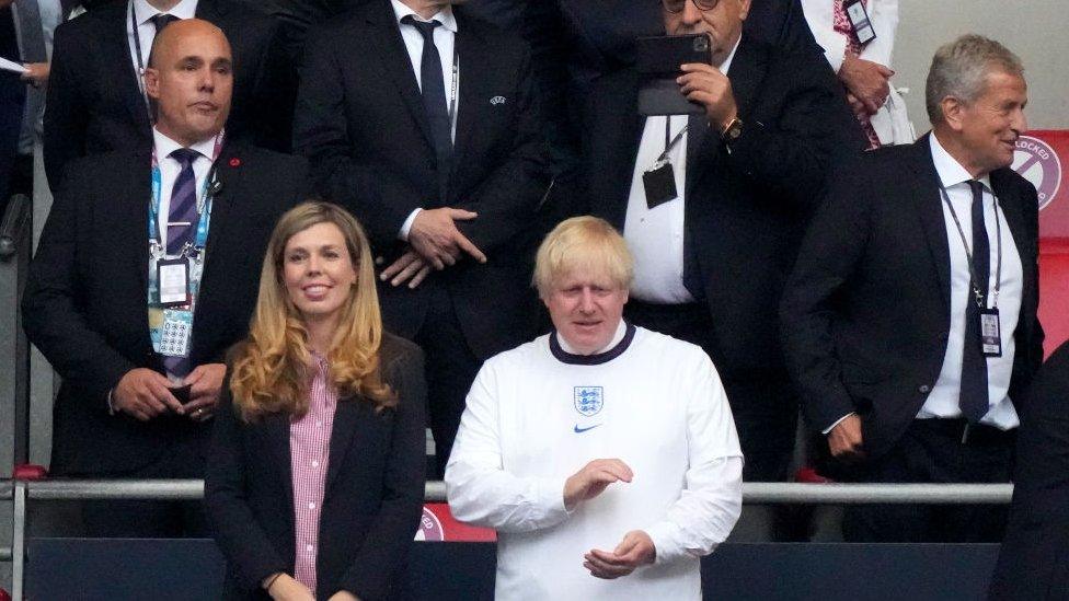 Boris Johnson at Wembley