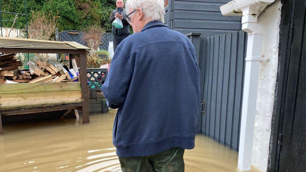 Flooding in Highley