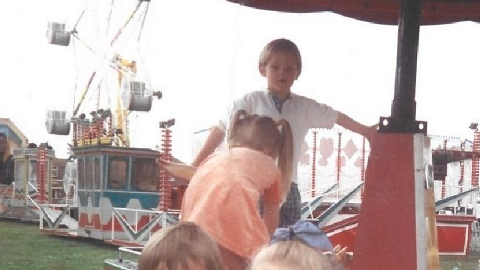 John Castle on the fairground