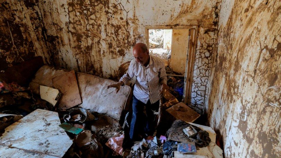 Hassan Kassar, 69, says he lost his daughters, two of his sons and his granddaughter in the floods. Revised UN figures estimate nearly 4,000 people were killed