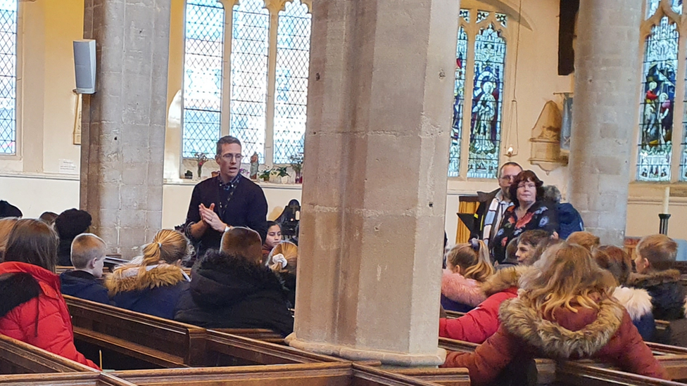 Children in Wisbech parish church