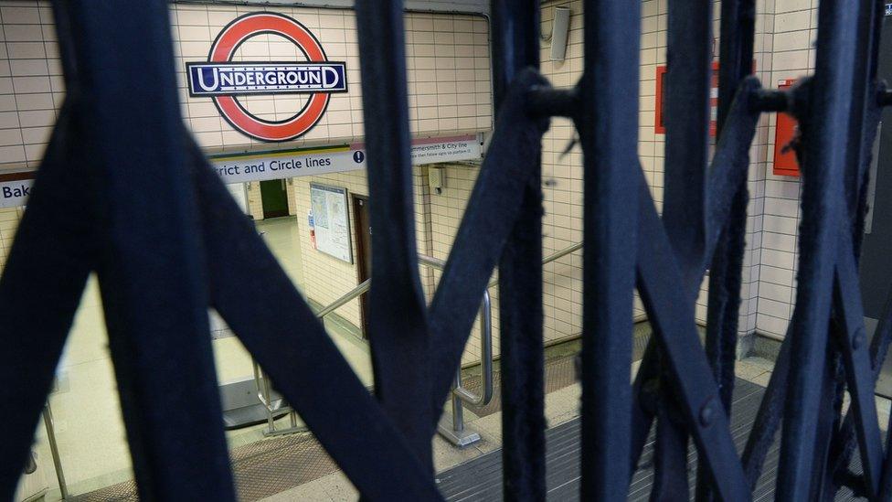 closed tube station