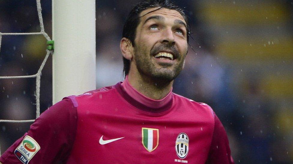 Juventus goalkeeper Gianluigi Buffon