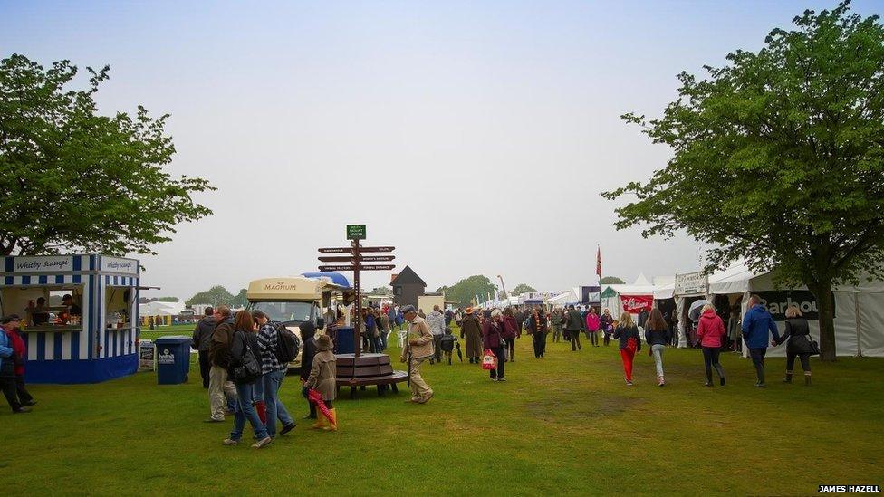 Visitors to the first day of the 2013 Suffolk Show