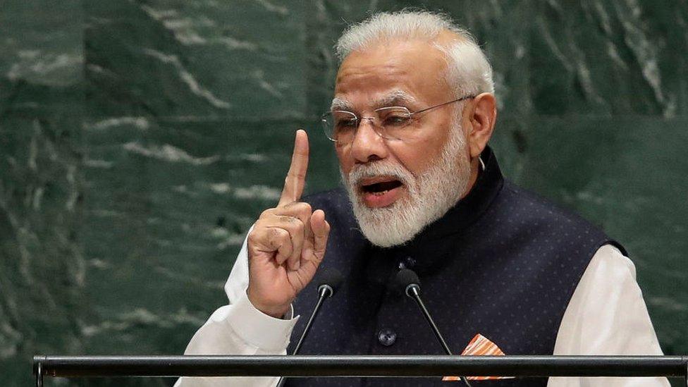 Indian PM speaking