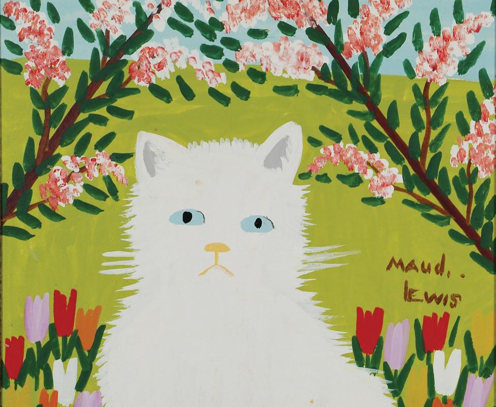 Maud Lewis painting of cat