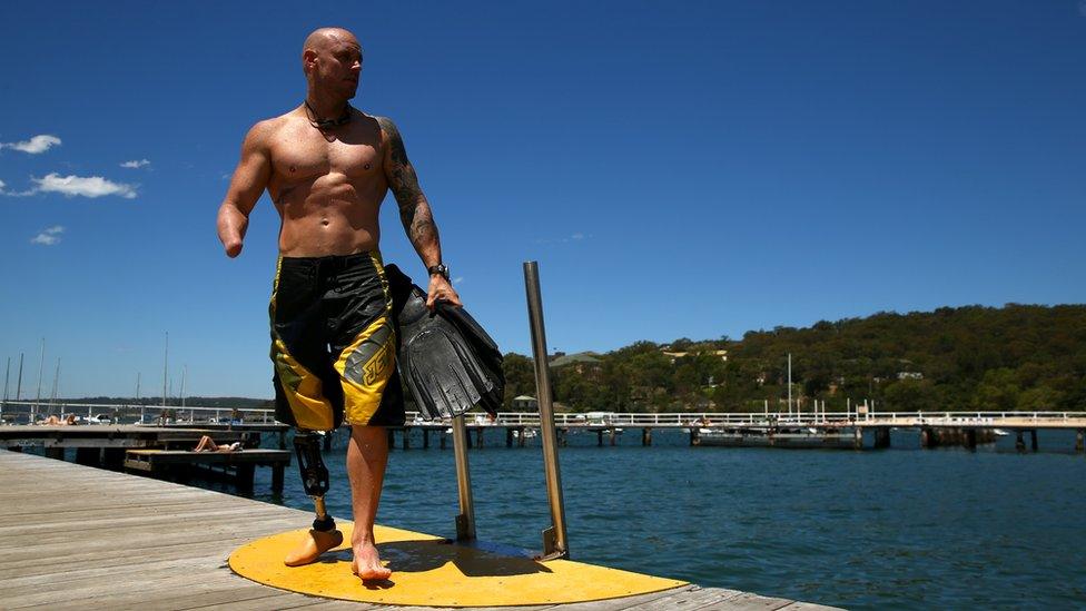 Paul de Gelder at Balmoral Beach in 2013