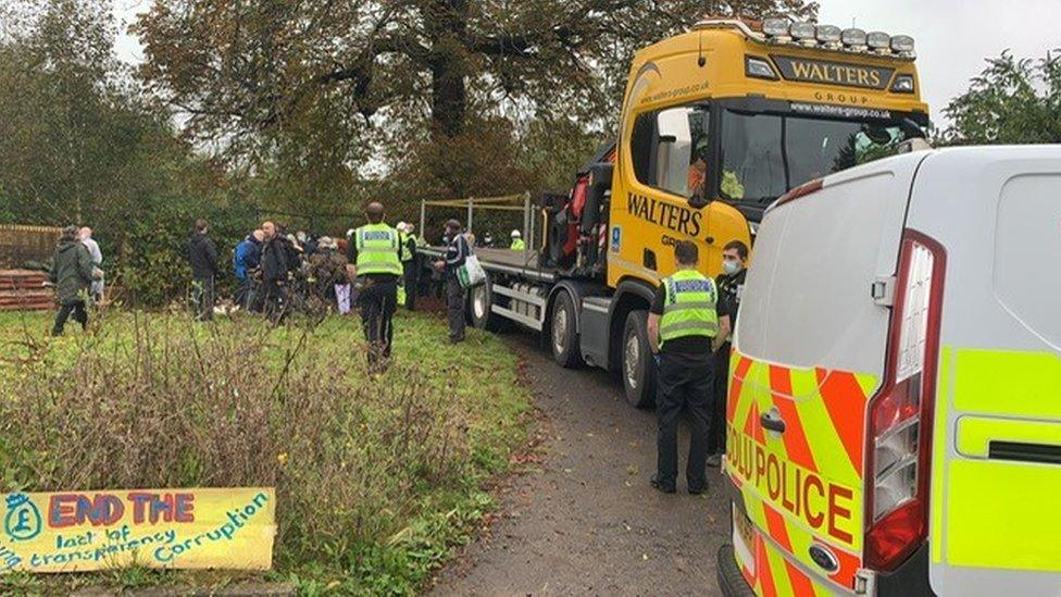 Northern Meadows protest