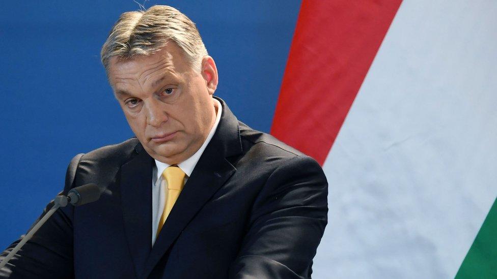 Hungarian Prime Minister Viktor Orban giving news conference, 10 Apr 18