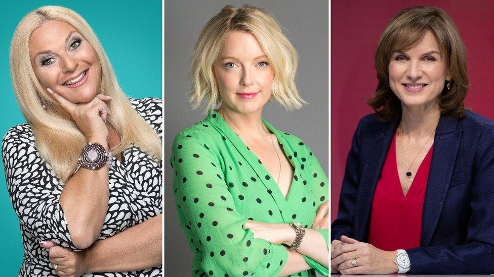 Vanessa Feltz, Lauren Laverne and Fiona Bruce