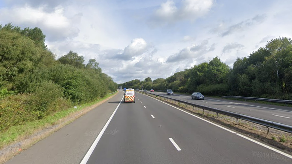 The M4 near Swansea